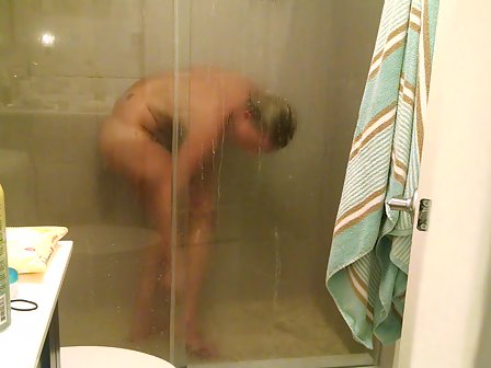 448px x 336px - My wife in the shower while I take video